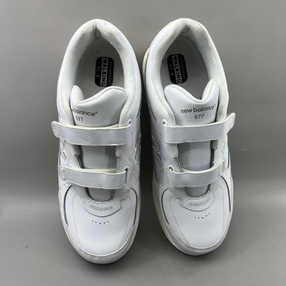 New Balance 577 Walking Sneakers Men Size 12 EE White Hook & Loop Comfort‎ Shoes